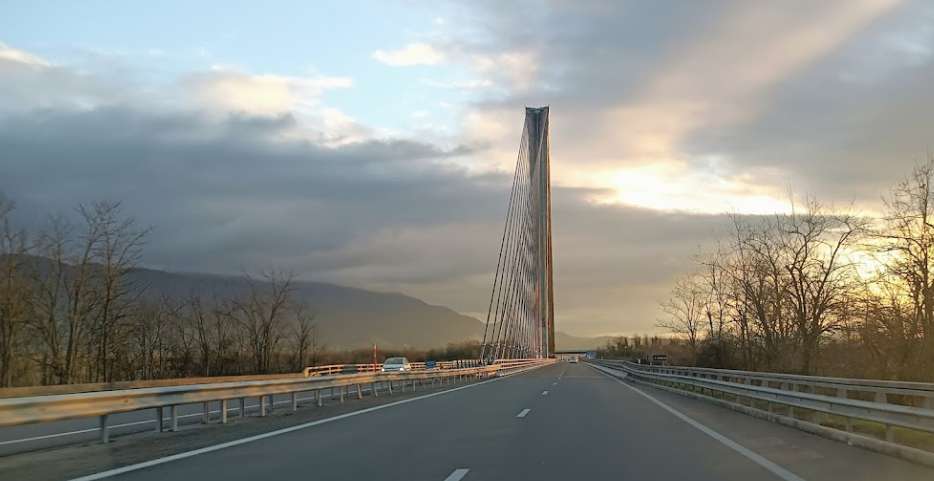 Viaduc sur l'Isère - A49